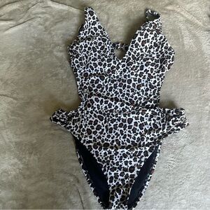Leopard Print One-Piece Swimsuit